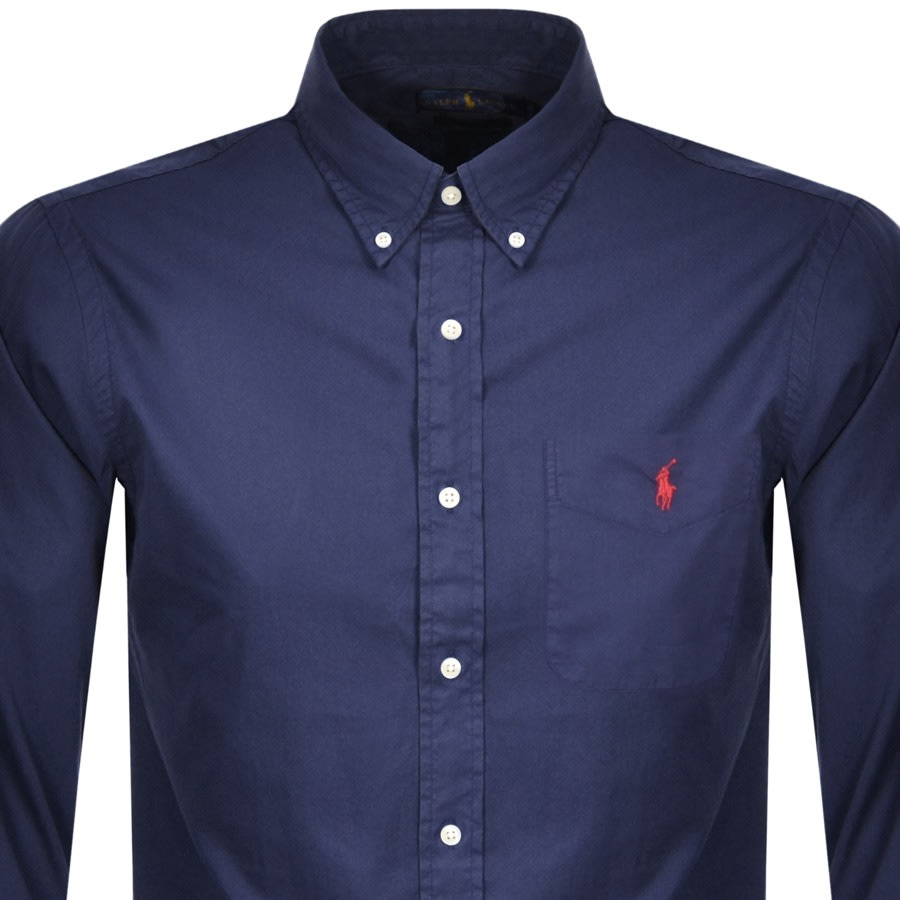 Alternative Image for ProductRalph Lauren Custom Long Sleeved Shirt Navy2